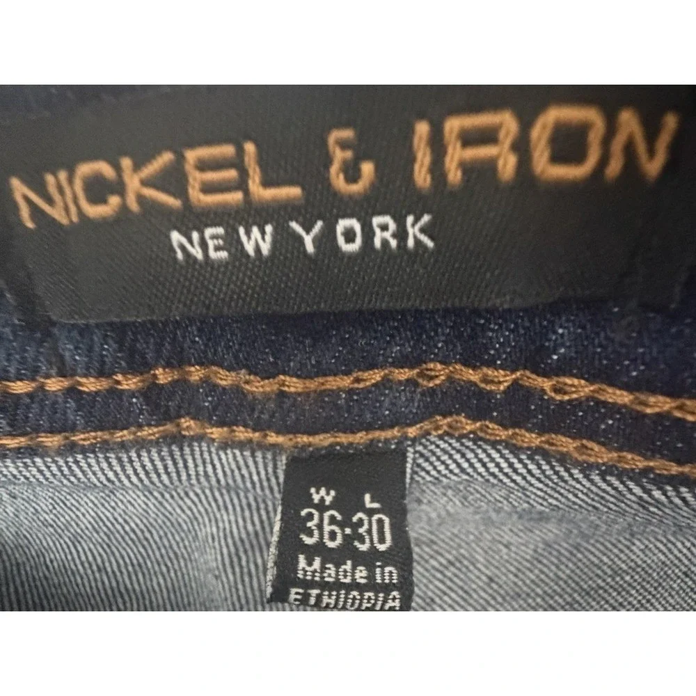 Nickel & Iron Men's Modern Slim Fit Premium Stretch Blue Jean Size 36X30 New